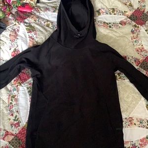 Small black athletic pullover hoodie